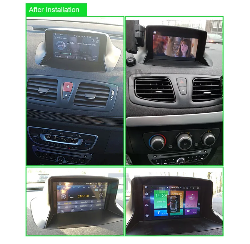 Четырехъядерный Android 9,0 автомобильный DVD gps Радио Навигация для Renault Megane III Fluence с 4G/Wifi DVR OBD Зеркало Ссылка