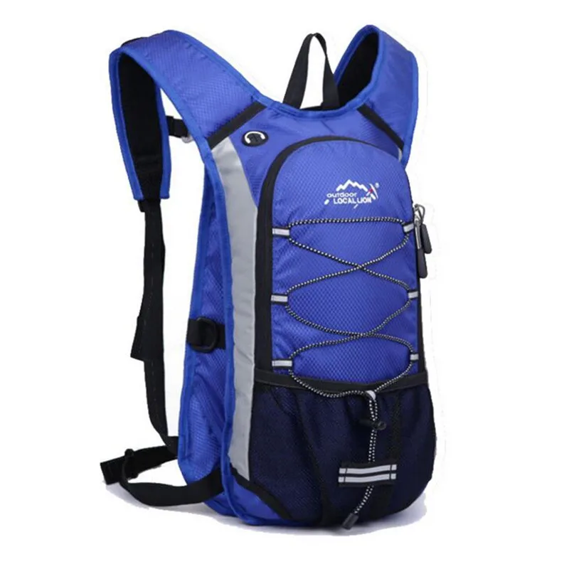 blue 12L велосипедные сумки для мужчин и женщин велосипедный Рюкзак дышащий мягкий с отверстием для наушников mochila ciclismo MTB Pannier уличные спортивные сумки - Цвет: blue