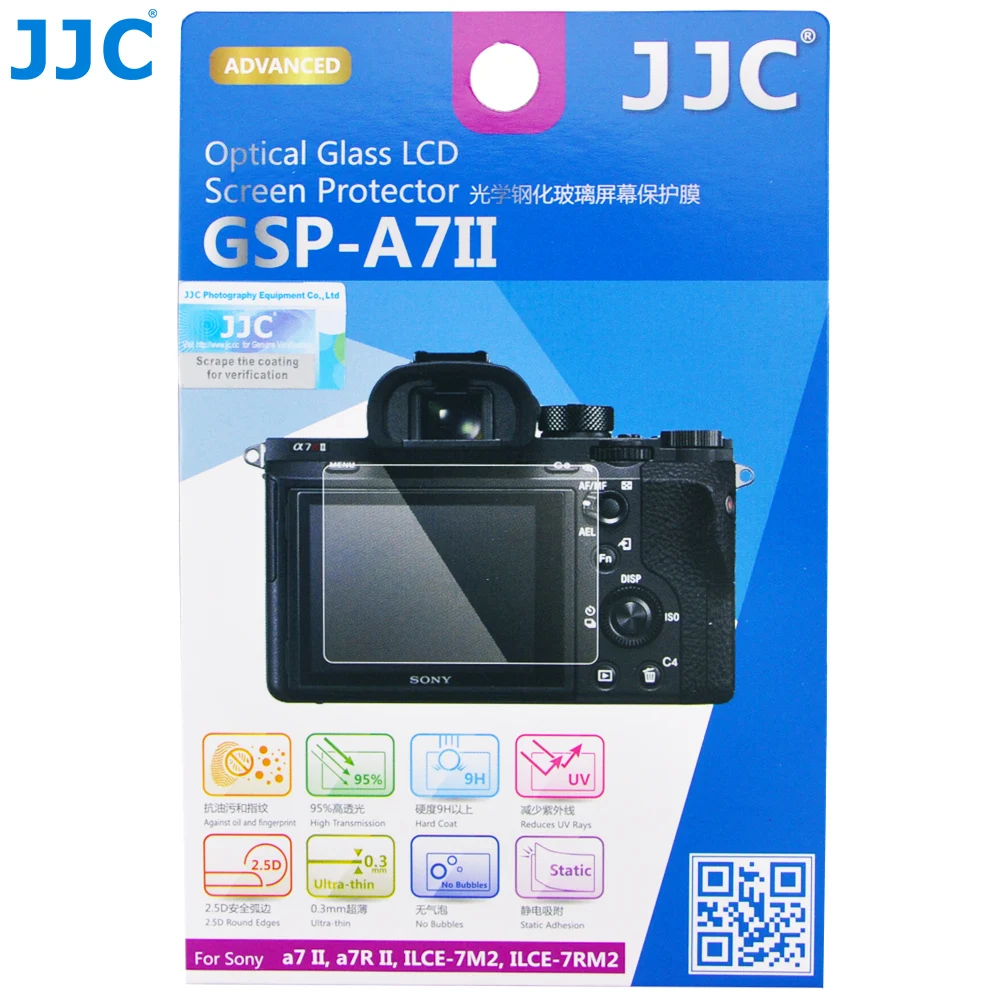 

JJC LCD Screen Protector 9H Camera Display Cover For SONY a7 II III a7R II III IV a7S III II a7C α9 a9II ZV1 ILCE-7M2 ILCE-7RM2
