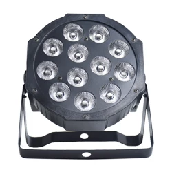 black Par света 12X12 W светодиодный Гладкая RGBW 4in1 Цвет смешивания 4/8 CH dmx512 этап профессиональной dj оборудование - Цвет: black