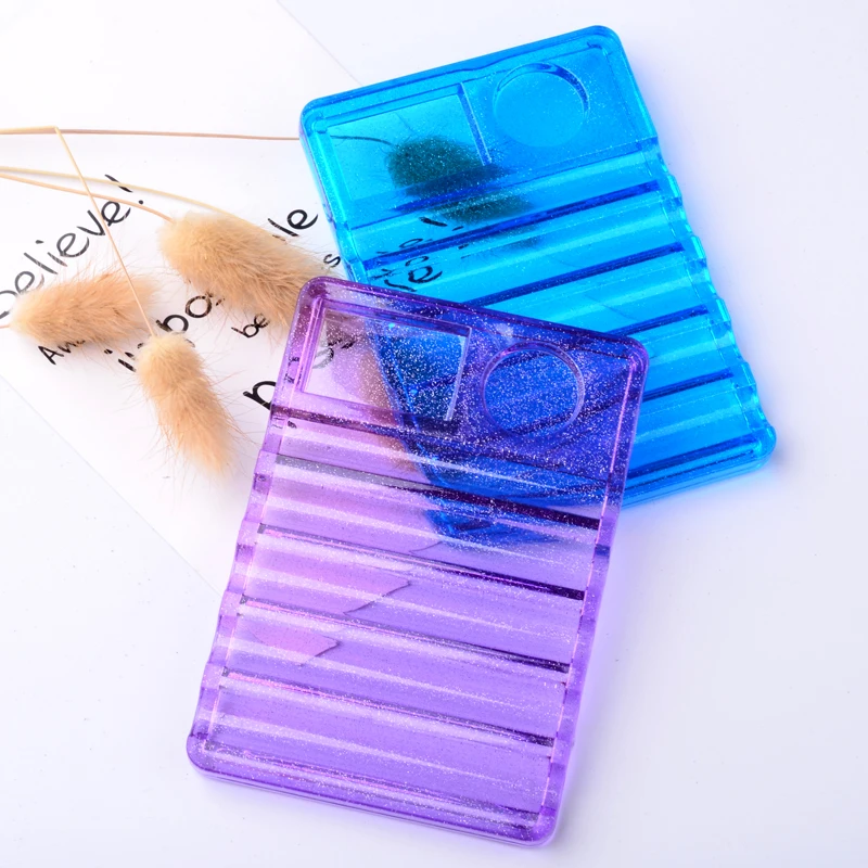 1Pcs 5 Grids Crystal Nail Art Brush Carrier Rack UV Gel Brushes Pen Rest Holder For Makeup Display Stand Accessories Tools | Красота и