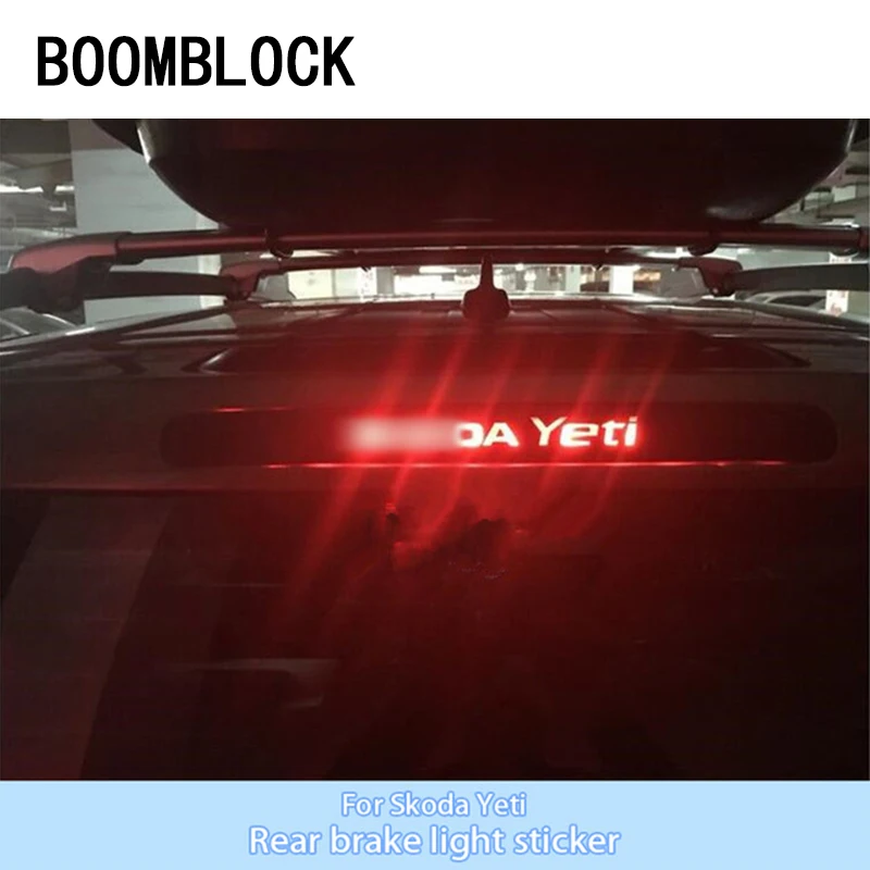 Автомобильные 3D черные Углеродные зеркальные стоп светильник декоративные