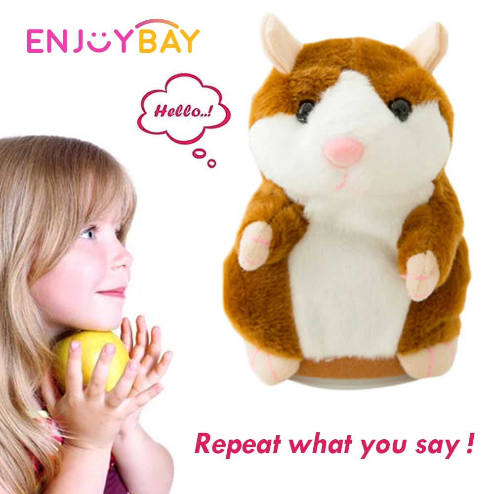Маленький говорящий хомяк Enjoybay детская мышь плюшевая игрушка мягкие животные