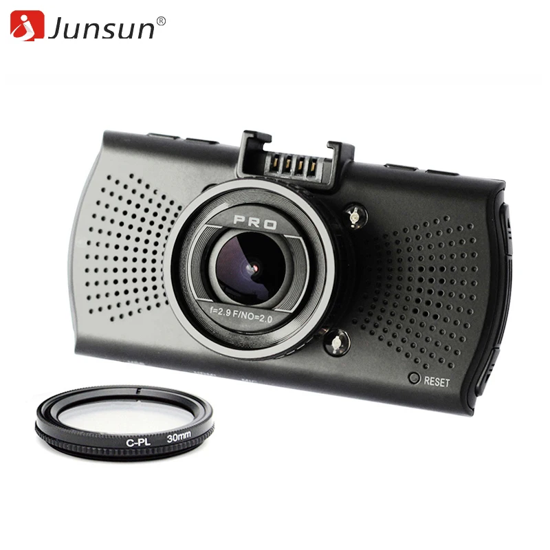 Junsun Ambarella A12 Видеорегистраторы для автомобилей Камера FHD 2560*1440 P GPS Logger видео