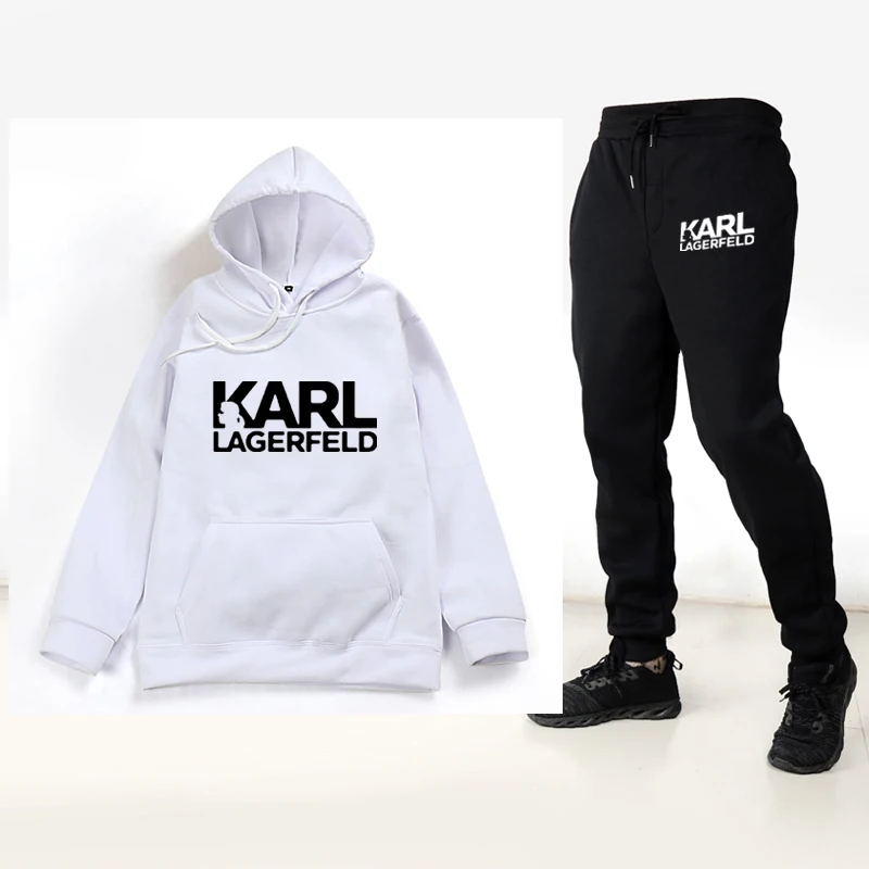 2019 распродажа мужской и женский бренд Karl Lagerfeld толстовка с капюшоном высокого