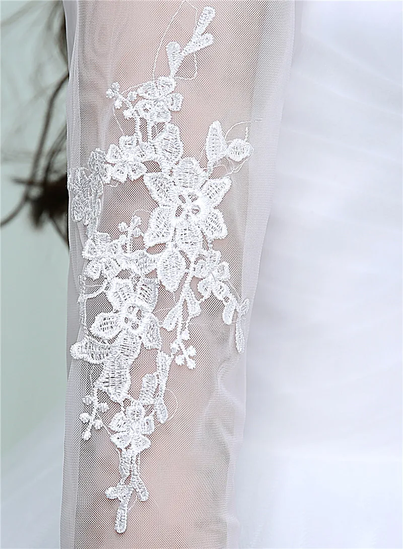 Свадебное платье VLNUO NISA с кружевом и цветочным принтом