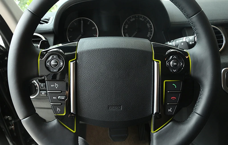 ABS Хромированная накладка на руль для Land Rover Range Rover Sport L320 2010 2011 2012 2013 аксессуары для интерьера