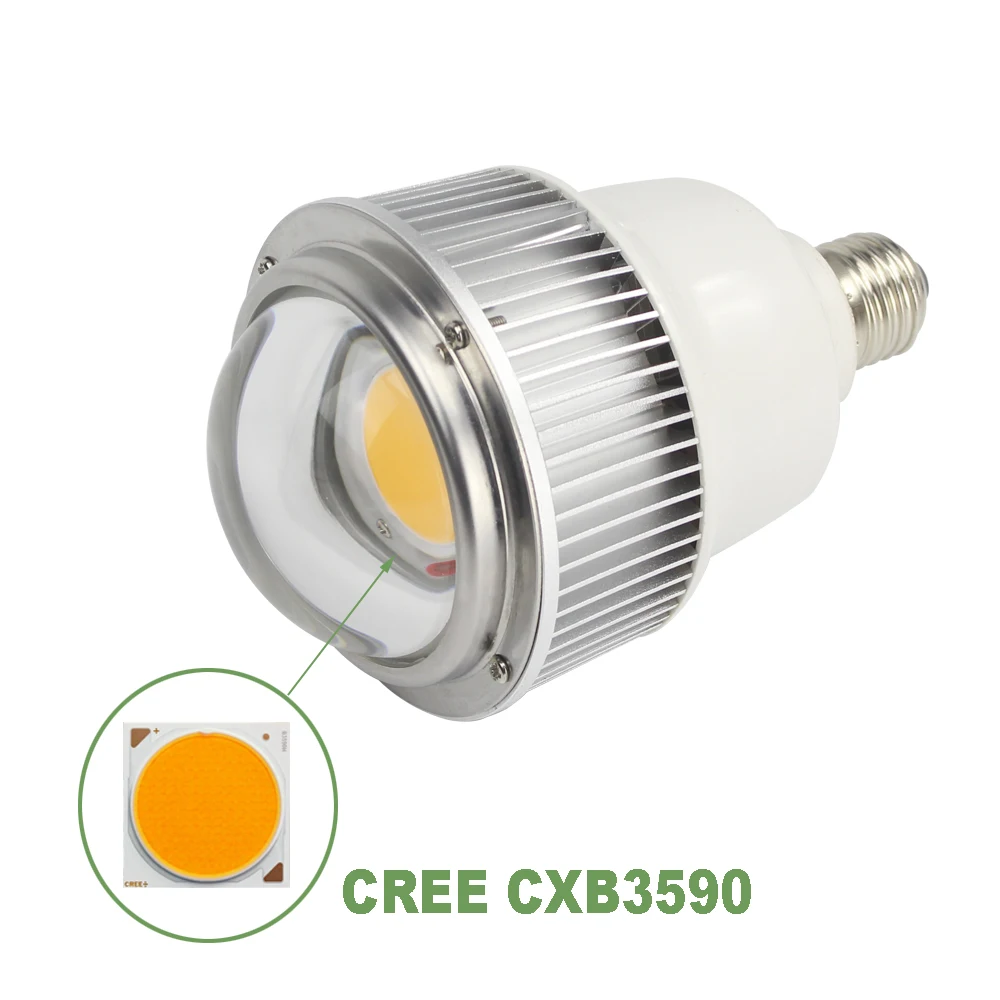 E27 Cree CXB3590 светодиодный светильник для выращивания 70W полный спектр 3500K для комнатных растений VEG цветения