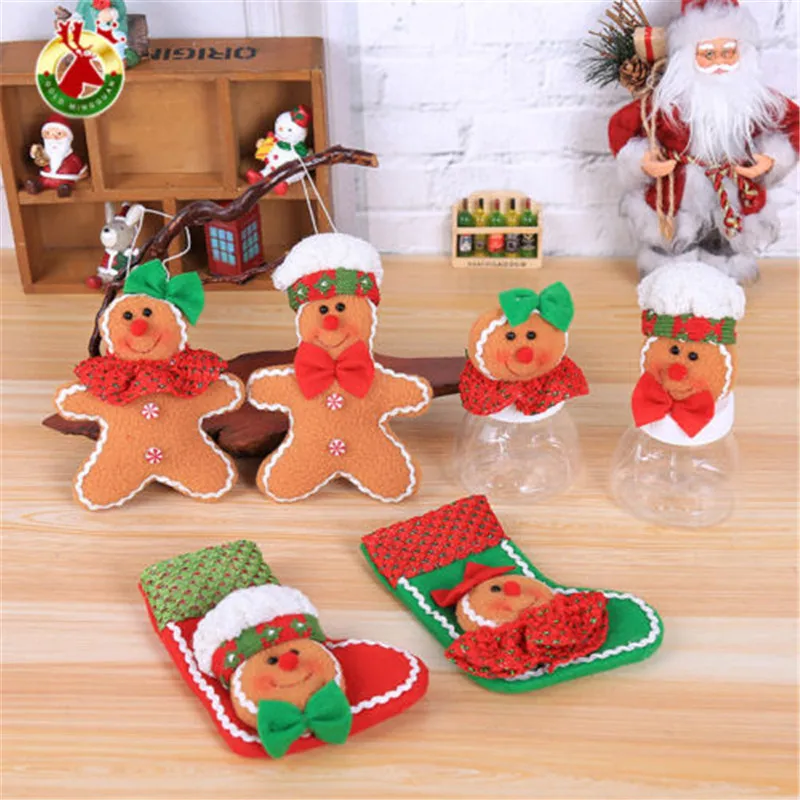 1 шт./компл. рождественские украшения в виде имбиря Рождественская елка подвесное