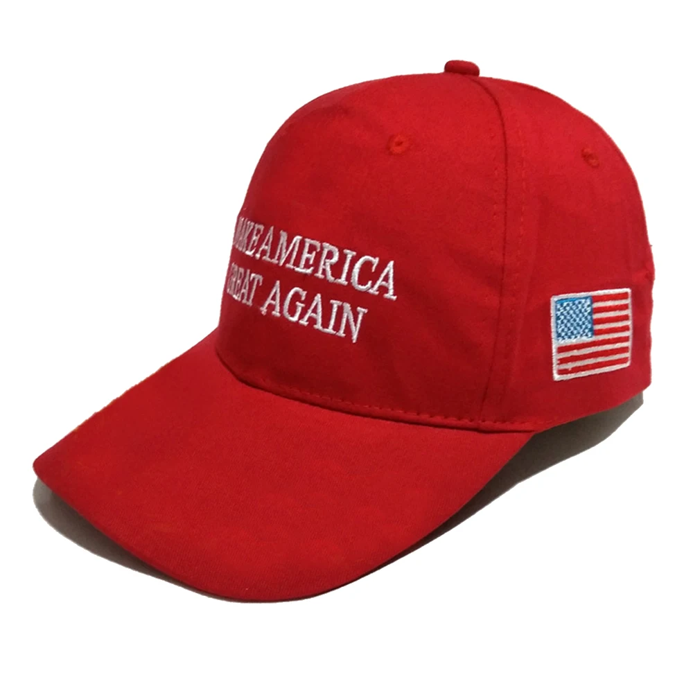 Мужская кепка с буквенным принтом Make America Great Again Регулируемая Кепка вышитым