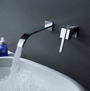 

HongJing Type Two-piece Full Copper Is Little Tube Cold Hot Mix Water Single Handle Basin Faucet Manufacturers Selling Wholesale