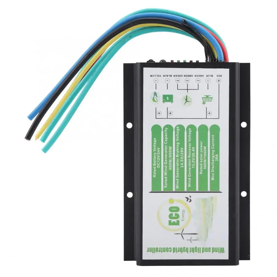 DC 12 V/24 V ветро и солнечный гибридный контроллер 400 W/800 W регулятор управляющий