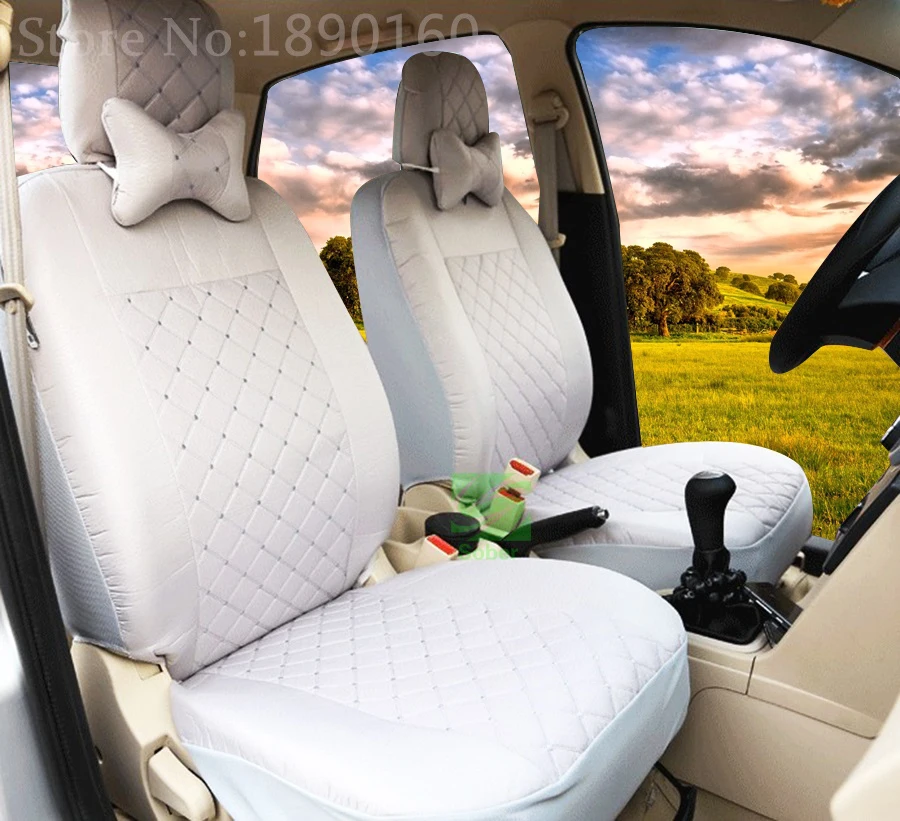 2 передних сидений Универсальный автомобильный чехол для сиденья Citroen C4 C5 C2 C3