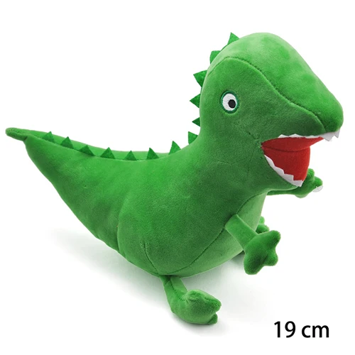 Dinosaur 19 cm 19 см оригинальная плюшевая игрушка Свинка Пеппа, друг, Джордж, кролик, овечка, собака, слон, Мультяшные плюшевые игрушки, подарок на день рождения для мальчика и девочки - Цвет: Dinosaur 19 cm