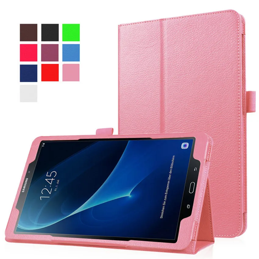 Чехол для Samsung Galaxy Tab A6 10 1 T580 чехол книжка с зернистой фактурой флип из