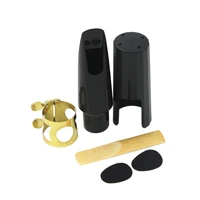 tenor sax saxophone mouthpiece plastic with cap metal buckle reed mouthpiece patches pads cushions