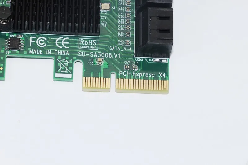 Плата расширения SATA 3 0 6 Гбит/с портов PCI Express переходник один порт до 500 МБ чипсет
