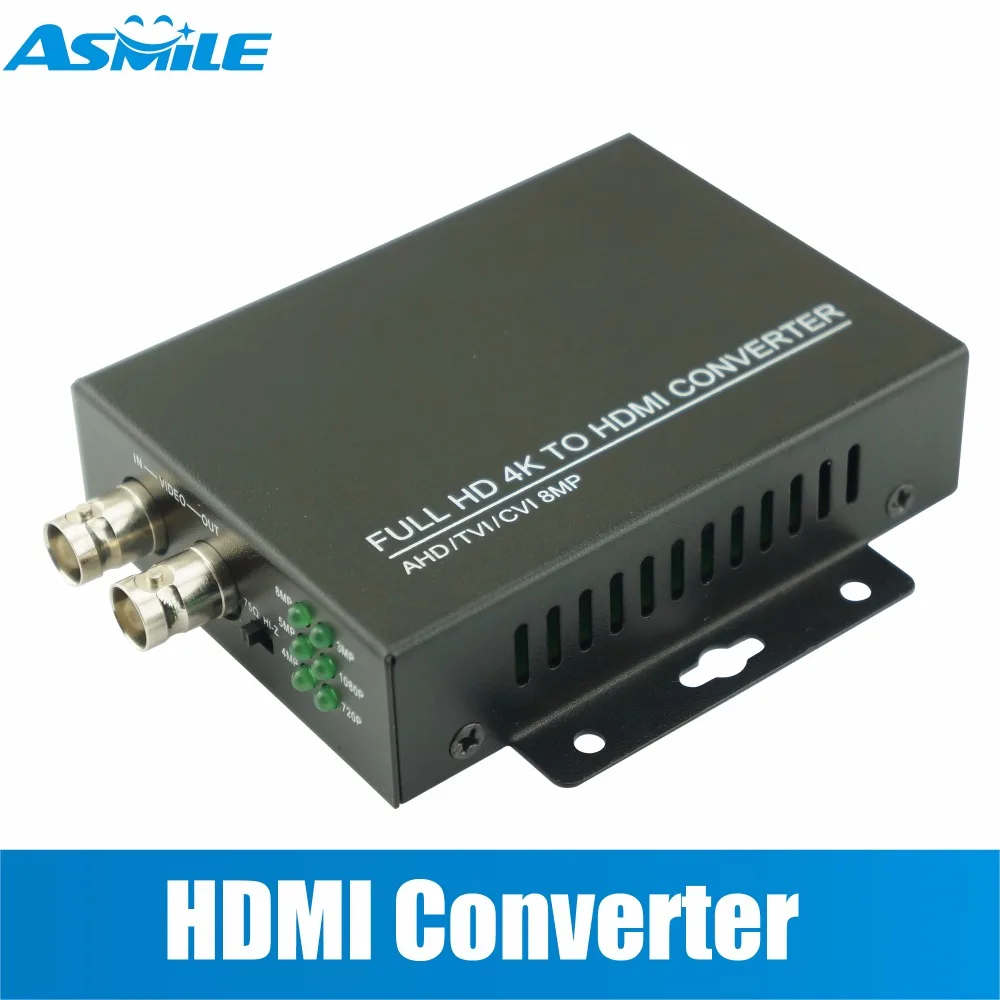 Full HD 4K CVI/TVI/AHD+CVBS to HDMI Converter CVI/TVI/AHD+CVBS to HDMI, HDMI output 1080P