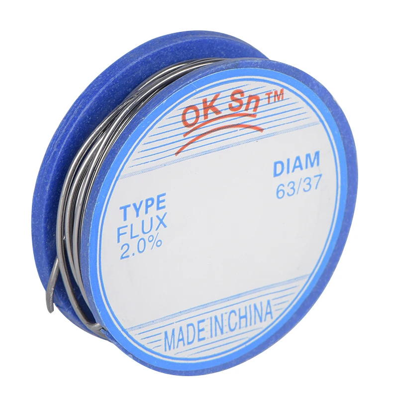 JCD 0 8 мм 63/37 свинцовый флюс 2 провода для пайки канифольный сердечник бухта без
