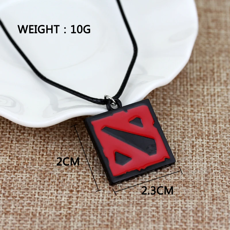 Новинка модная черная веревочная цепочка ожерелье DOTA 2 подвески с логотипом Dota2