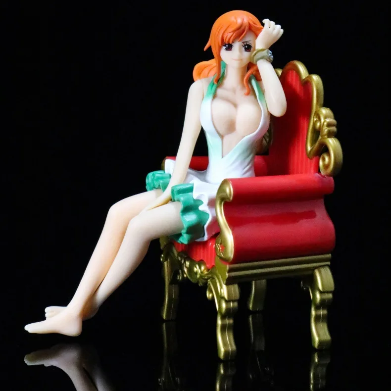 Аниме one piece фигурка дивана Сексуальная Нами Сидящая Модель осанки куклы