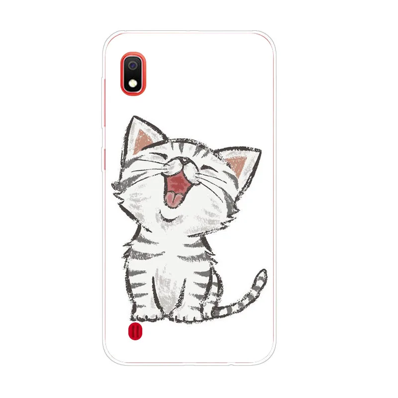 For Samsung galaxy A10 Case Silicon panda cartoon Painting Soft TPU Back Cover for galaxyA10 protect Phone cases |