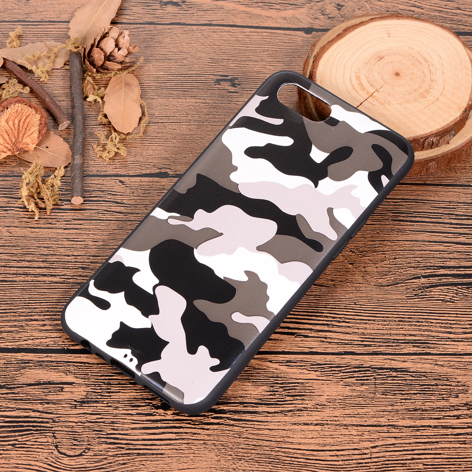 Camouflage Pattern Phone Case For Oppo Realme C2 Coque Green Soft TPU Silicone Back Cover Army Camo Etui Bag |