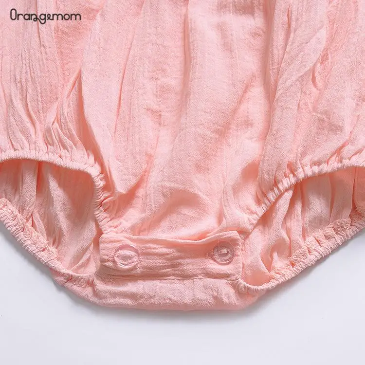 Новинка orangemom Одежда для маленьких девочек 4 вида цветов Летние комбинезоны От 0