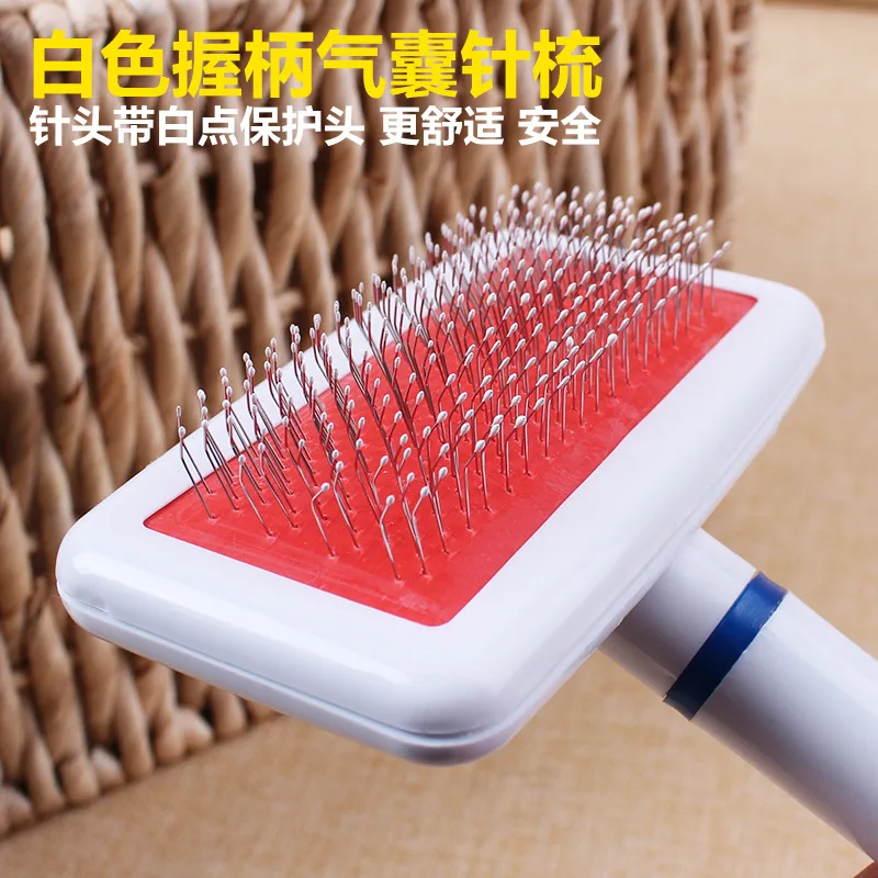 New Pet Dog brush comb Red Puppy Cat Hair Grooming Slicker Comb for dogs Gilling Brush Quick Clean pet grooming tool | Дом и сад