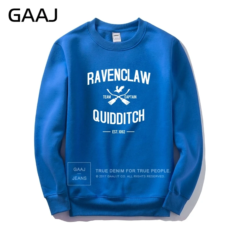 "Ravenclaw Quidditch Team", мужская и женская толстовка, спортивный костюм, Мужская модная одежда, толстовки, свитшоты, куртки, хлопковая уличная одежда# R2229 - Цвет: Blue