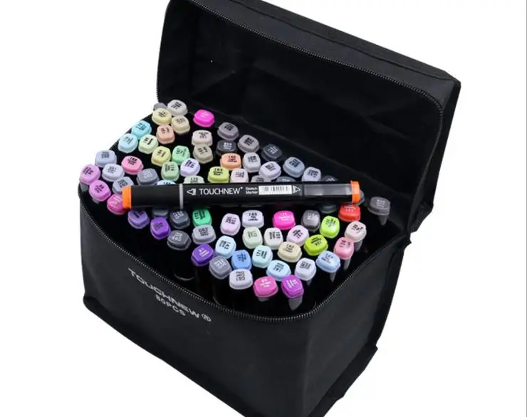 TOUCHNEW 6 generation of double head alcohol oil Mark pen 80 color student hand-painted suit | Канцтовары для офиса и дома