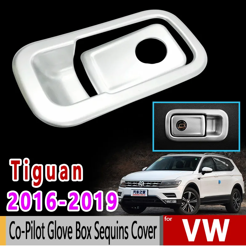Для VW Tiguan II MK2 2016 2017 2018 2019 Volkswagen хромовое углеродное волокно Co пилотная перчатка