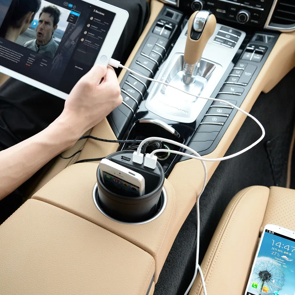 ORICO автомобильное зарядное устройство 3 USB порта адаптер питания Зарядка для Xiaomi samsung huawei
