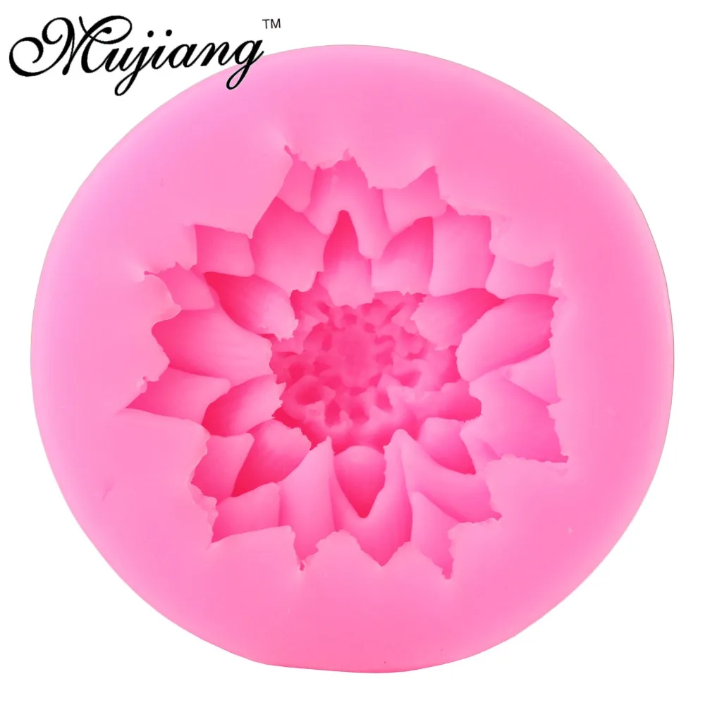 Силиконовые формы для мастики Mujiang цветок маргаритки украшение торта форма