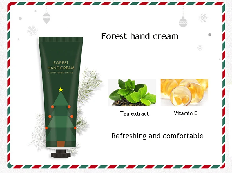 3Pcs/set Christmas gift Hand Cream Set Moisturizing Lotion Hand Scrub Whitening Nourishing Anti-chapping Hand Lotion Care Set