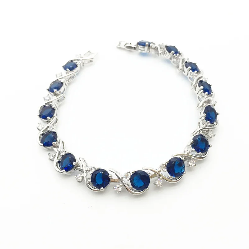 Новое поступление 2015 специальные Перидот Монтана синий кристалл AAA циркон