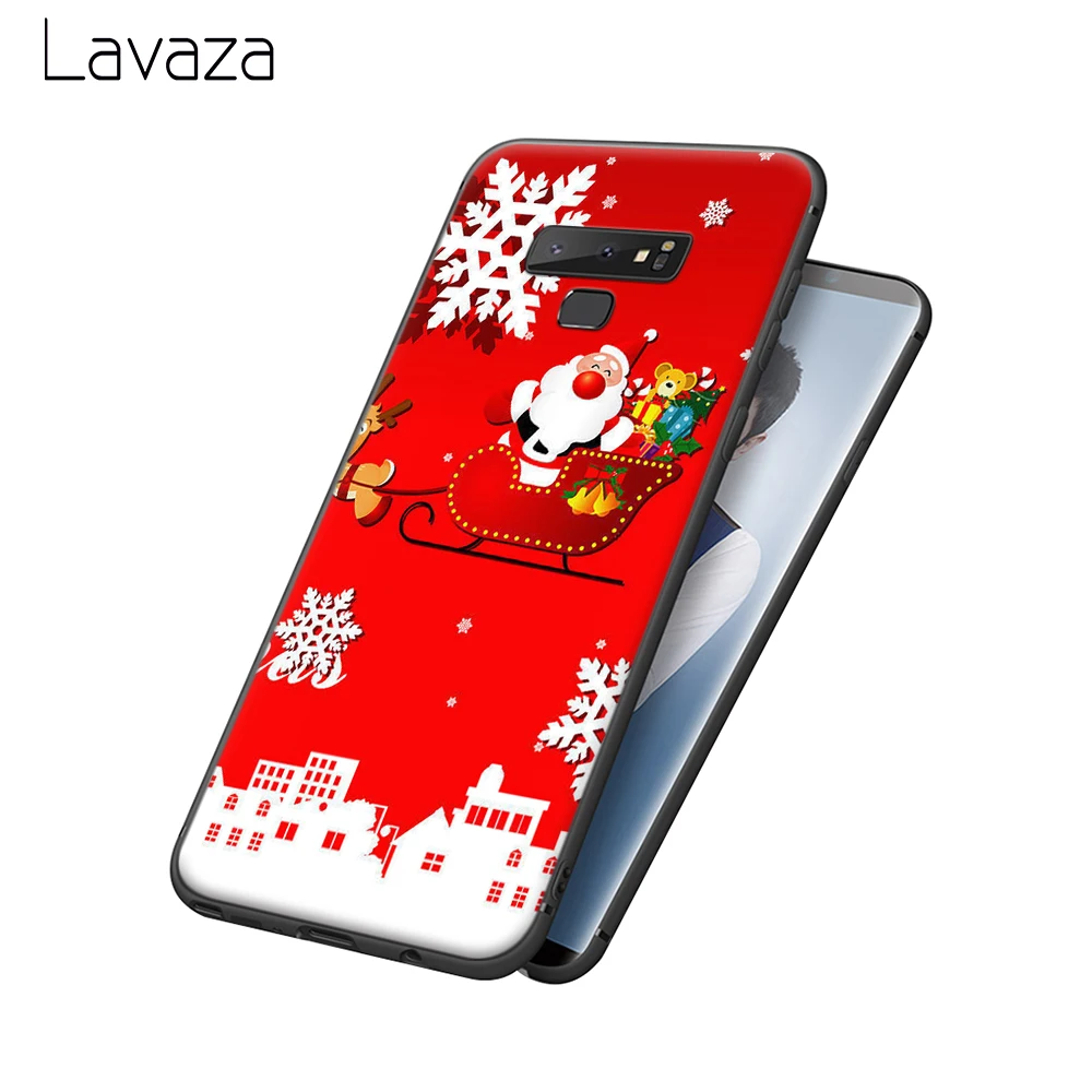 Мягкий чехол Lavaza Merry Christmas для Galaxy A3 A5 2016 2017 A6 plus A7 A8 A9 J6 2018 A10 30 40 50 70 |