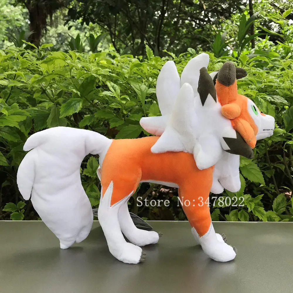 24 см мультфильм игра Сумерки Lycanroc плюшевые игрушки cudly Rugarugan чучела кукла