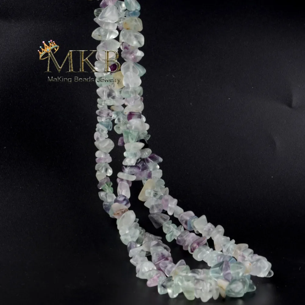 8-12mm Irregular Natural Stone Fluorite Chip Beads For Jewelry Making 33inches Gravel Diy Bracelet Wholesale Perles | Украшения и