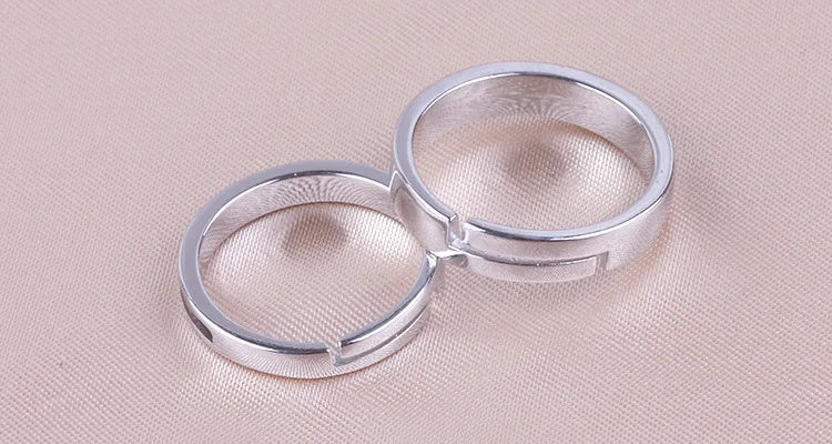 Ювелирные изделия для влюбленных посеребренные кольца с крестом черного цвета