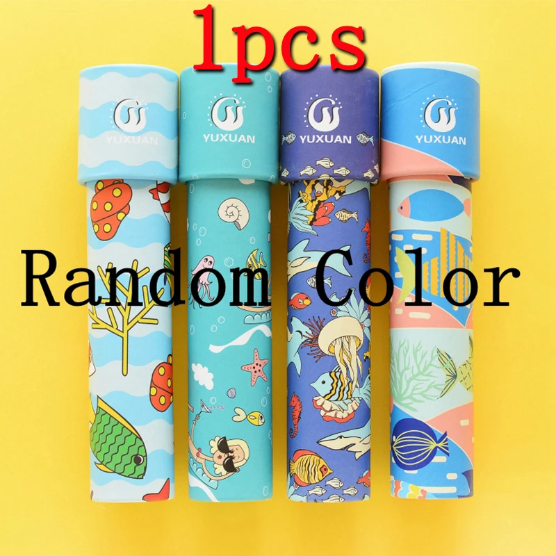 Random Color 1pcs Калейдоскоп в мультяшном стиле, волшебные изменяющиеся регулируемые Необычные Цветной мир, игрушки для детей, аутизм, детские игрушки-головоломки, калейдоскопы - Цвет: Random Color 1pcs