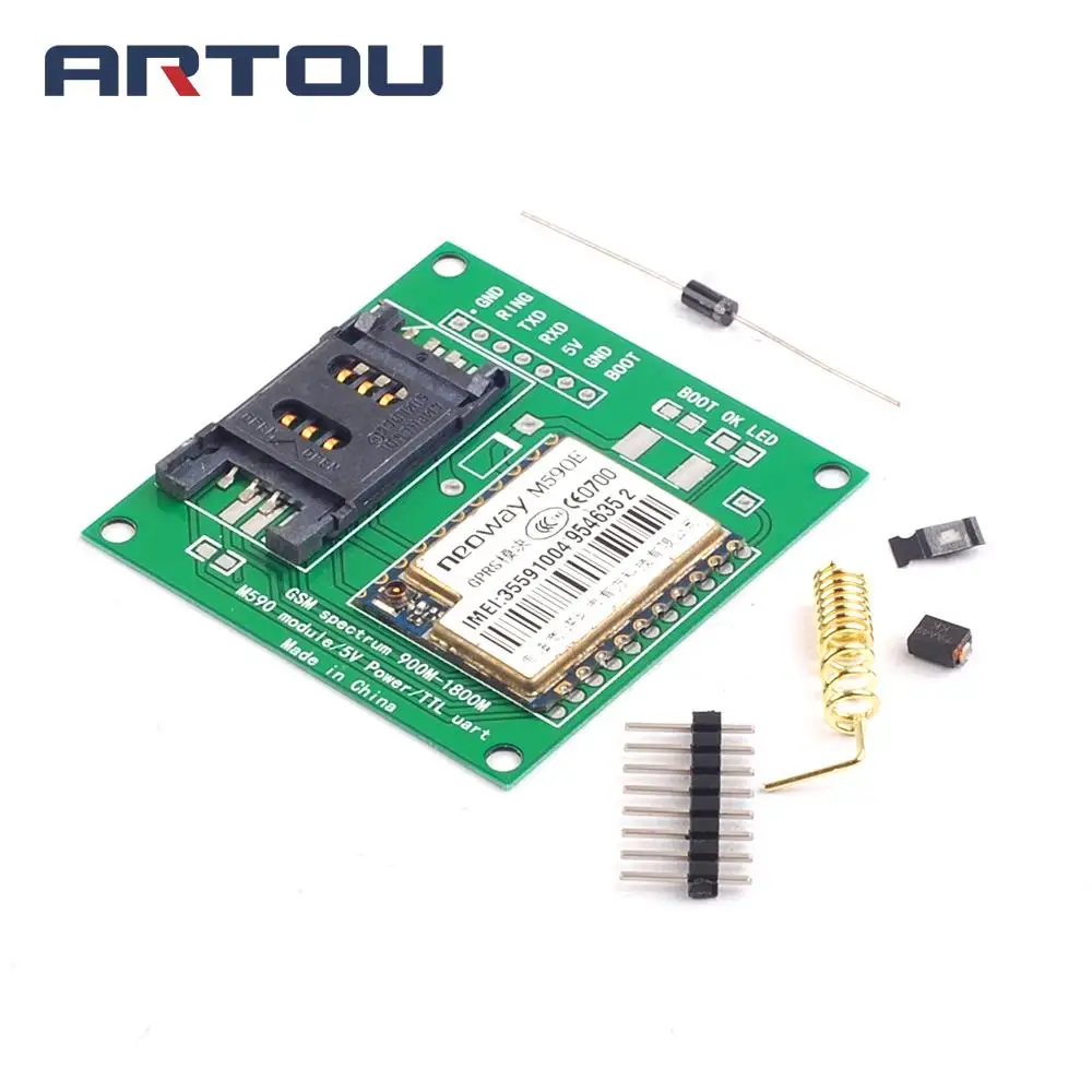 M590E GSM GPRS плата модуля частоты SMS сообщения Diy наборы M590 стандартный набор