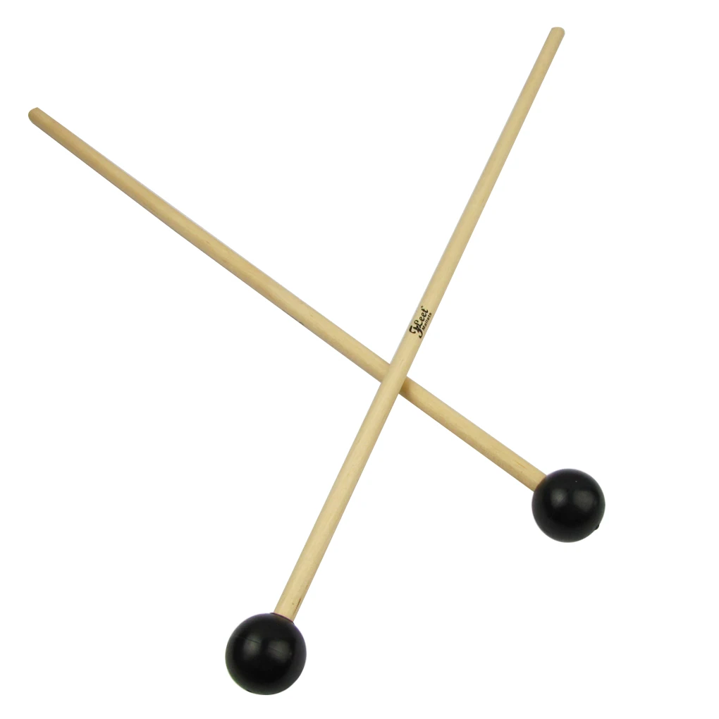 Новая пара перкуссионных палочек Glockenspiel ксилофон Mallets Кленовая деревянная ручка маленькая мягкая нейлоновая головка для ударных инструментов