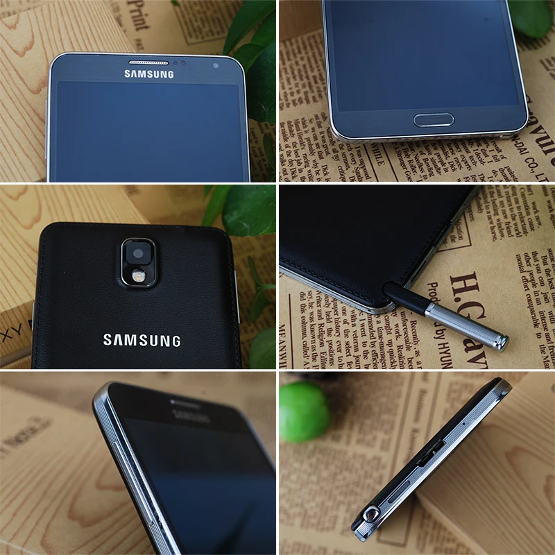 Открыл samsung Galaxy Note 3 4G LTE Смартфон Android 5 7 дюймовый N900 1920x1080 13MP 16 Гб NFC Передняя и