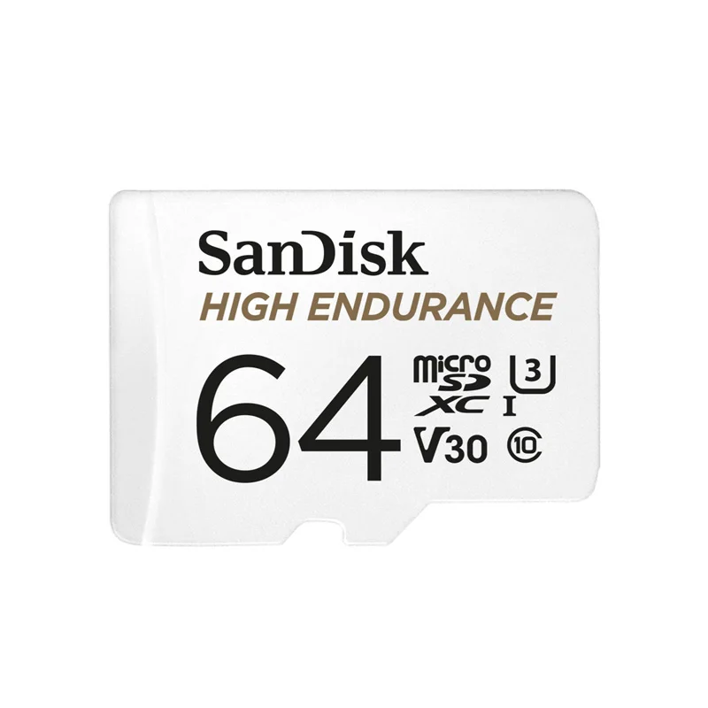 Карта памяти SanDisk, высокопрочная, видео мониторинг, TF карта, 32 ГБ, 64 ГБ, 128 ГБ, Micro SD карта SDHC/SDXC C10 V30 для видео мониторинга - Емкость: 64GB
