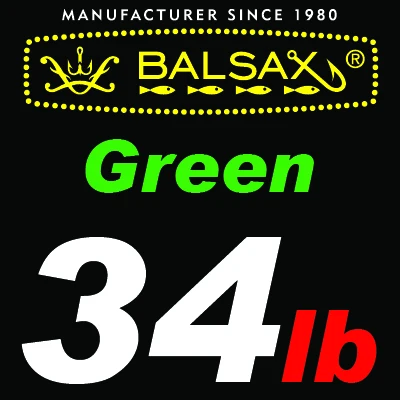 Green Balsax Фирменная леска/оплетка, 110y/100 м длиной 8 нитей для пресной и соленой воды; зеленый цвет - Цвет: Green
