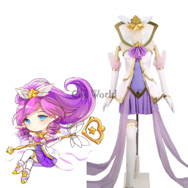 

LOL Star Guardian Janna The Storm's Fury Cannon Dress Uniform Outfit Games Cosplay Costumes