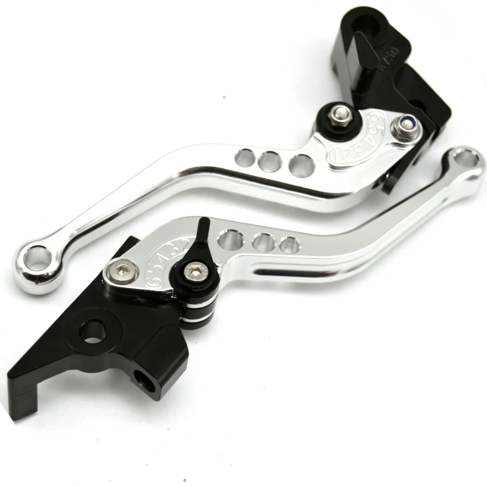 Короткие и длинные для HONDA CRF1000L CRF 1000L Африка Twin Мотоцикл с ЧПУ Рычаги Тормозная система сцепления - Цвет: Short-Silver