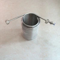 15m long double layer stainless steel cooling coil cooling draft brew beer for joceky box with 58g connector