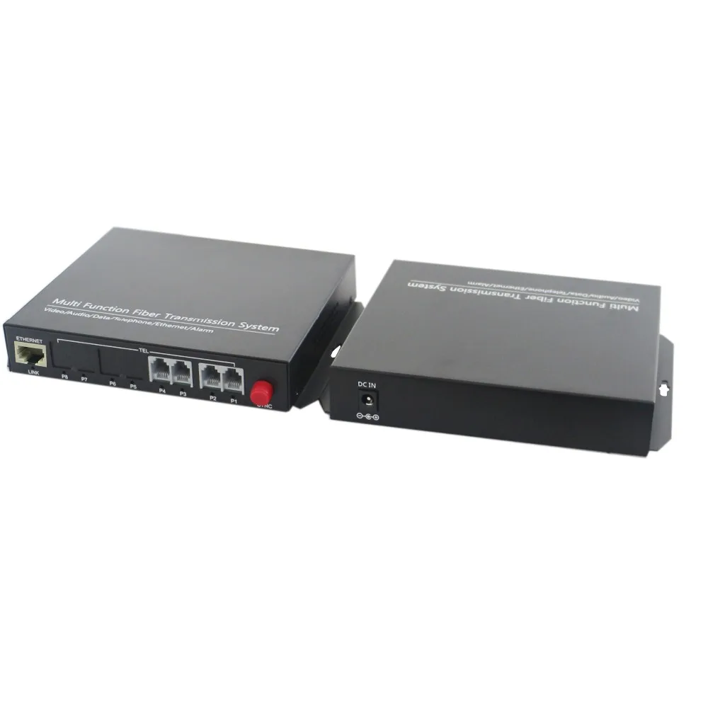 High Quality 4 Channel PCM Voice Telephone Fiber Optical Media Converter With Ethernet FC Single mode 20Km | Мобильные телефоны и